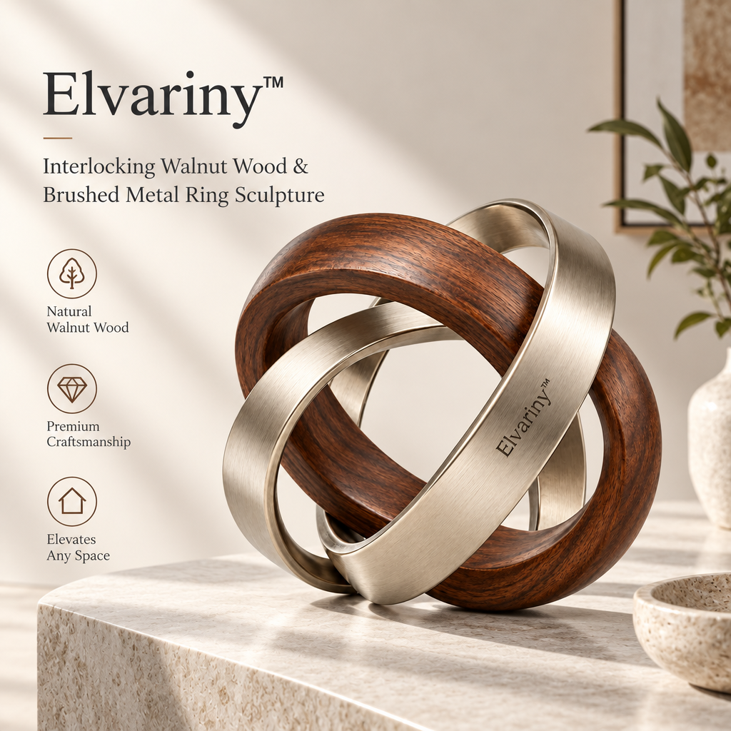 Elvariny™ Azure Orbit Crystal Globe Ornament - view 3