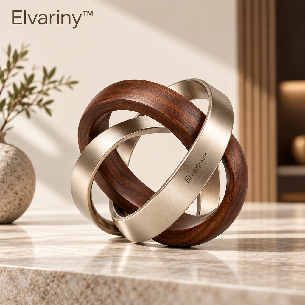 Elvariny™ Azure Orbit Crystal Globe Ornament - view 4