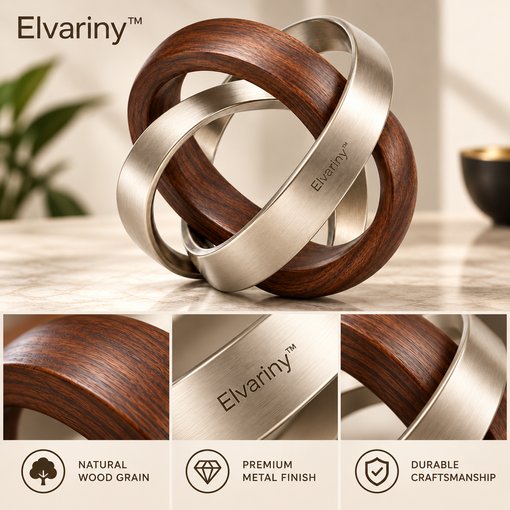 Elvariny™ Azure Orbit Crystal Globe Ornament - view 5