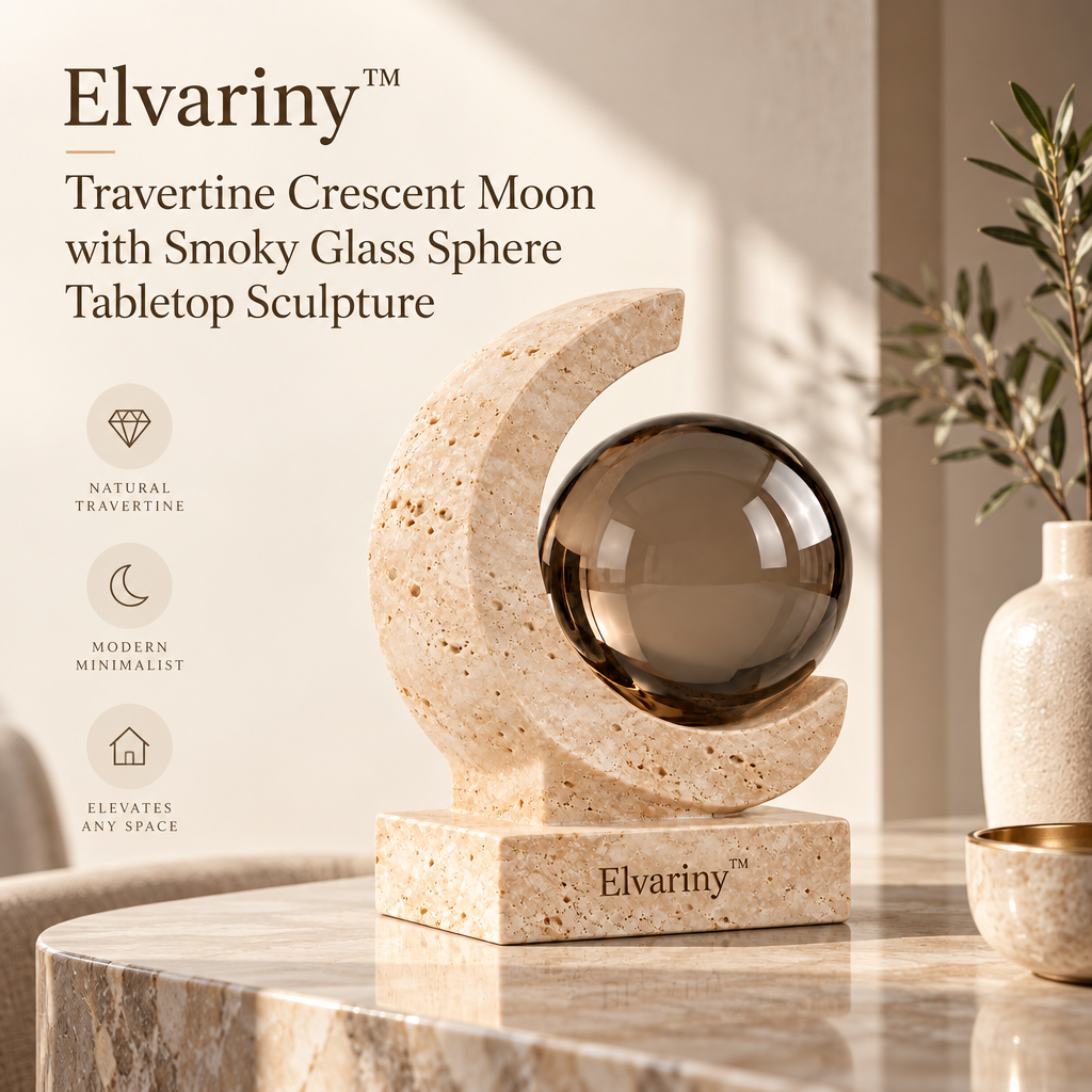 Elvariny™ Celestial Balance Brass Art Sculpture - view 3