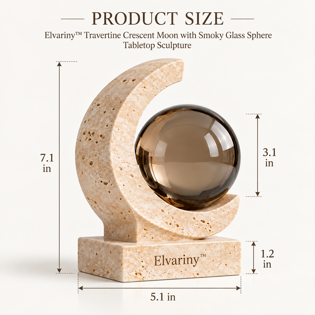 Elvariny™ Celestial Balance Brass Art Sculpture - view 4