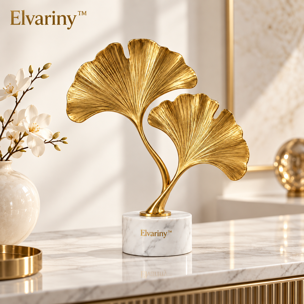 Elvariny™ Gilded Stag Resting Deer Sculpture - view 4