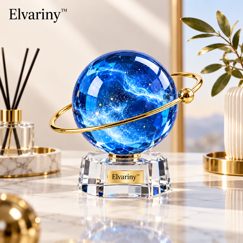 Elvariny™ Golden Ginkgo Leaf Table Sculpture - view 4