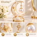 Elvariny™ Ocean Crest Crystal Wave Sculpture - view 1