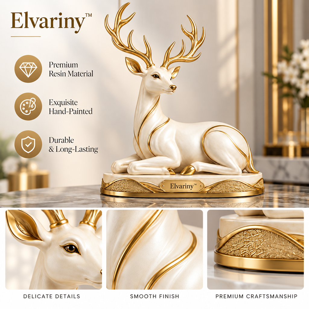 Elvariny™ Travertine Crescent Moon Sculpture - view 3